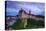 Elevated View Towards Sigmaringen Castle Illuminated at Dusk-Doug Pearson-Stretched Canvas
