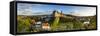 Elevated View Towards Sigmaringen Castle Illuminated at Sunset-Doug Pearson-Framed Stretched Canvas