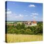 Elevated View Towards the Medieval Harburg Castle, Swabia, Bavaria, Germany-Doug Pearson-Stretched Canvas