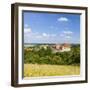 Elevated View Towards the Medieval Harburg Castle, Swabia, Bavaria, Germany-Doug Pearson-Framed Photographic Print