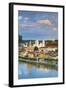 Elevated View Towards the Picturesque City of Passau at Sunset, Passau, Lower Bavaria-Doug Pearson-Framed Photographic Print