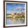 Elevated View Towards the Picturesque City of Passau, Passau, Lower Bavaria, Bavaria, Germany-Doug Pearson-Framed Photographic Print