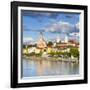 Elevated View Towards the Picturesque City of Passau, Passau, Lower Bavaria, Bavaria, Germany-Doug Pearson-Framed Photographic Print