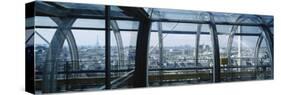 Elevated Walkway in a Museum, Pompidou Centre, Beauborg, Paris, France-null-Stretched Canvas