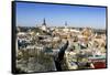 Elevated Winter View Over the Old Town, Tallinn, Estonia, Baltic States-Gavin Hellier-Framed Stretched Canvas