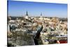 Elevated Winter View Over the Old Town, Tallinn, Estonia, Baltic States-Gavin Hellier-Stretched Canvas