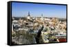 Elevated Winter View Over the Old Town, Tallinn, Estonia, Baltic States-Gavin Hellier-Framed Stretched Canvas