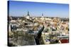 Elevated Winter View Over the Old Town, Tallinn, Estonia, Baltic States-Gavin Hellier-Stretched Canvas
