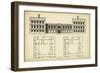 Elevation and Plan for Castle Abby-Campbell-Framed Art Print