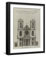 Elévation de l’église Saint-Jacques et  Saint-Philippe-du-Haut-Pas-Jacques-François Blondel-Framed Giclee Print