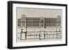 Elévation de la façade du Louvre du côté qui regarde la rivière, et plan du-Jean Marot-Framed Giclee Print