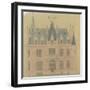 Elévation de la façade principale d'un hôtel néo-renaissance-Antoine Zoegger-Framed Giclee Print