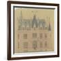 Elévation de la façade principale d'un hôtel néo-renaissance-Antoine Zoegger-Framed Giclee Print