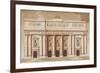 Elevation for the West Front of Parliament House-James Gandon-Framed Giclee Print