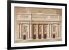 Elevation for the West Front of Parliament House-James Gandon-Framed Premium Giclee Print