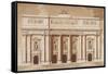 Elevation for the West Front of Parliament House-James Gandon-Framed Stretched Canvas