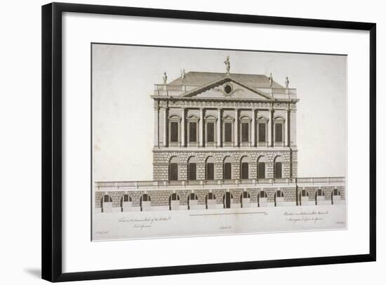 Elevation of Buckingham House, St James's Park, Westminster, London, C1770-Matthew Darly-Framed Giclee Print