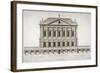 Elevation of Buckingham House, St James's Park, Westminster, London, C1770-Matthew Darly-Framed Giclee Print
