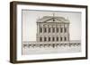 Elevation of Buckingham House, St James's Park, Westminster, London, C1770-Matthew Darly-Framed Giclee Print