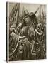 Elevation of Edward the Elder at Coronation at Kingston-On-Thames, 'The Illustrated London News'-Richard Caton Woodville-Stretched Canvas