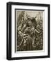 Elevation of Edward the Elder at Coronation at Kingston-On-Thames, 'The Illustrated London News'-Richard Caton Woodville-Framed Giclee Print