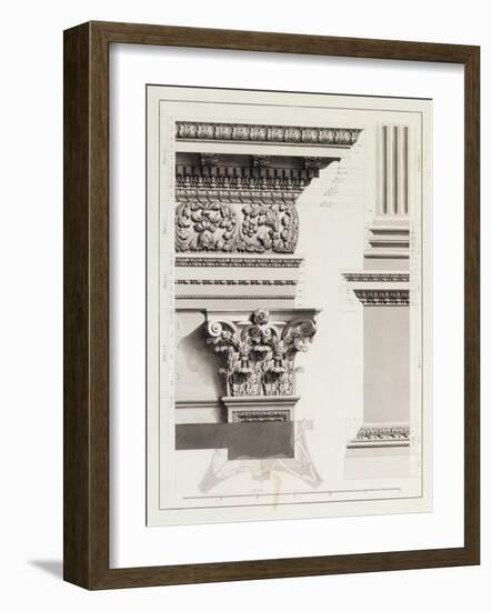 Elevation of Pedestal Entablature of the Arch at Tripoli-James Bruce-Framed Giclee Print