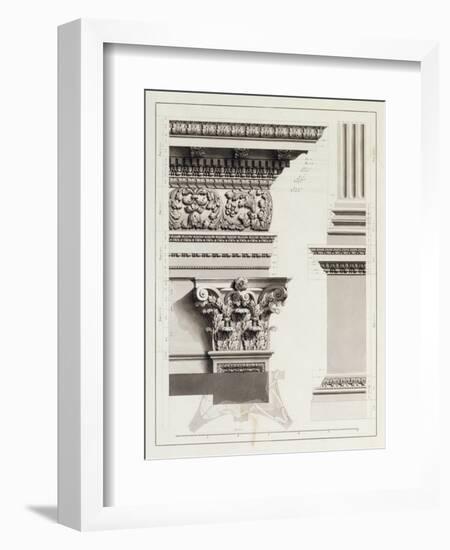 Elevation of Pedestal Entablature of the Arch at Tripoli-James Bruce-Framed Premium Giclee Print