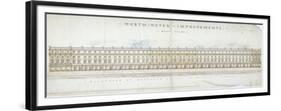 Elevation of Proposed Houses in Victoria Street, Westminster, London, C1845-Tyler-Framed Premium Giclee Print