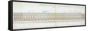 Elevation of Proposed Houses in Victoria Street, Westminster, London, C1845-Tyler-Framed Stretched Canvas