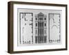 Elevation of the British Coffee House, Engraved by Robert Blyth, 1778-Robert Adam-Framed Giclee Print