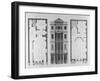 Elevation of the British Coffee House, Engraved by Robert Blyth, 1778-Robert Adam-Framed Giclee Print