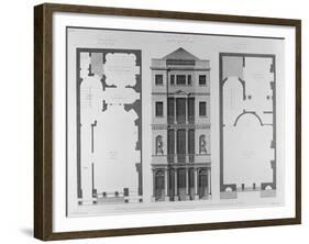 Elevation of the British Coffee House, Engraved by Robert Blyth, 1778-Robert Adam-Framed Giclee Print