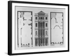 Elevation of the British Coffee House, Engraved by Robert Blyth, 1778-Robert Adam-Framed Giclee Print