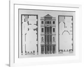 Elevation of the British Coffee House, Engraved by Robert Blyth, 1778-Robert Adam-Framed Giclee Print