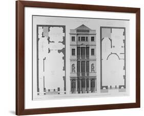 Elevation of the British Coffee House, Engraved by Robert Blyth, 1778-Robert Adam-Framed Giclee Print