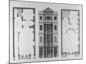 Elevation of the British Coffee House, Engraved by Robert Blyth, 1778-Robert Adam-Mounted Giclee Print