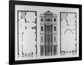 Elevation of the British Coffee House, Engraved by Robert Blyth, 1778-Robert Adam-Framed Giclee Print