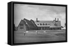 Elevation of the clubhouse, North Jersey Country Club, Paterson, New Jersey, 1925-null-Framed Stretched Canvas