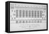 Elevation of the Hall of Christ's Hospital, City of London, 1825-John Shaw the Elder-Framed Stretched Canvas