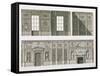 Elevation of the Library at Syon House, circa 1760-69-Robert Adam-Framed Stretched Canvas