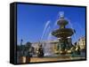 Elevation of the Maritime Fountain and Hotel De Crillon, Place De La Concorde, Paris, France-Neale Clarke-Framed Stretched Canvas