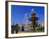 Elevation of the Maritime Fountain and Hotel De Crillon, Place De La Concorde, Paris, France-Neale Clarke-Framed Photographic Print