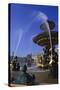 Elevation of the Maritime Fountain and Hotel De Crillon, Place De La Concorde, Paris, France-Neale Clarke-Stretched Canvas