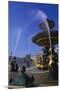 Elevation of the Maritime Fountain and Hotel De Crillon, Place De La Concorde, Paris, France-Neale Clarke-Mounted Photographic Print