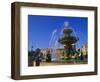 Elevation of the Maritime Fountain and Hotel De Crillon, Place De La Concorde, Paris, France-Neale Clarke-Framed Photographic Print