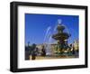 Elevation of the Maritime Fountain and Hotel De Crillon, Place De La Concorde, Paris, France-Neale Clarke-Framed Photographic Print