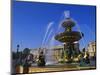 Elevation of the Maritime Fountain and Hotel De Crillon, Place De La Concorde, Paris, France-Neale Clarke-Mounted Photographic Print