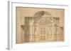 Elevation of the Mirror Wall in the Jasper Study of the Agate Pavilion at Tsarskoye Selo-Charles Cameron-Framed Giclee Print