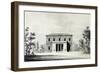 Elevation of Villa Marlia in Lucca-Pasquale Poccianti-Framed Giclee Print