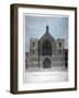 Elevation of Westminster Hall, London, 1808-Charles Middleton-Framed Giclee Print